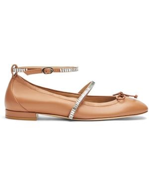 Stuart Weitzman Stefanie Ballet Flat - Brown