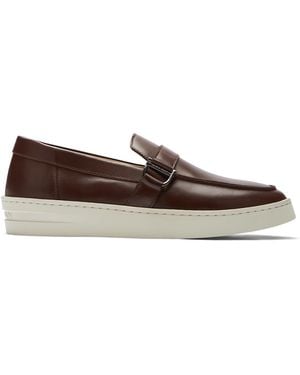 Stuart Weitzman Hamptons Buckle Loafer - Brown