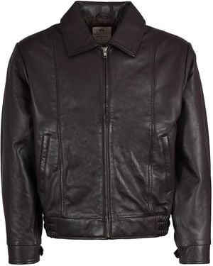 real hoxton Leather Gab Jacket - Black