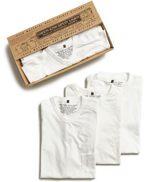 Nigel Cabourn 3 Pack T-Shirts - White