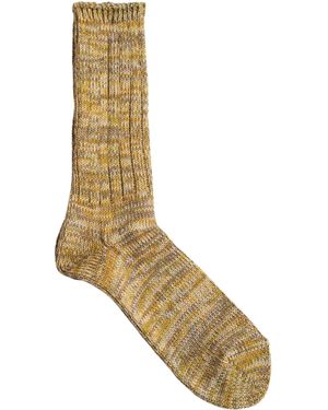 Anonymous Ism 5 Colour Mix Crew Socks - Brown