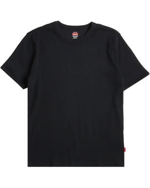 Healthknit Heavyweight Rib Crew T-Shirt - Black