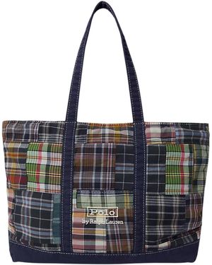 Polo Ralph Lauren Patchwork Tote - Blue