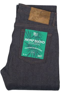 Naked & Famous Weird Guy Hemp Blend Selvedge - Grey