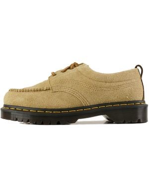 Dr. Martens Lowell 4-Eye Moc Toe Shoes - Natural