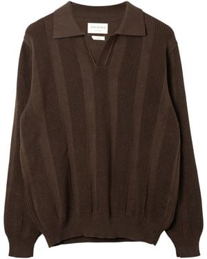 Far Afield Clifford Knitted Polo - Brown