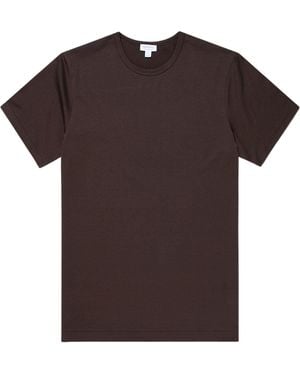 Sunspel Classic T-Shirt - Brown