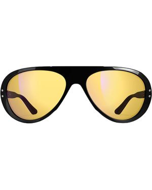 Vallon Sunglasses Vallon Moto Aviators - Black