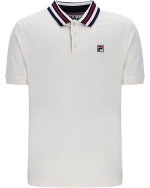 Fila Achille Heritage Tape Polo - White