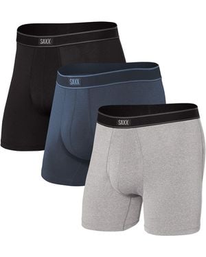 Saxx Underwear Co. Daytripper 3 Pack Boxer Briefs - Blue