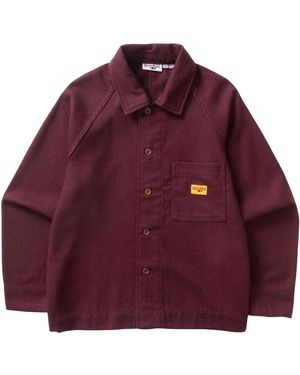 Service Works Flannel Foh Overshirt - Purple