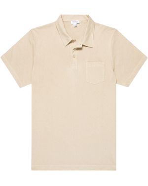 Sunspel Riviera Polo Shirt - Natural