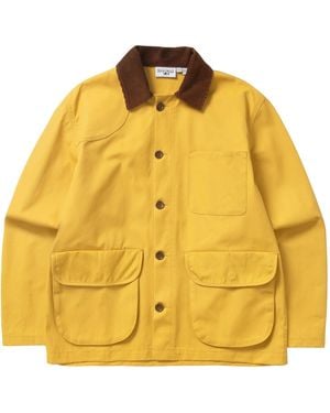 Service Works Waxed Barn Coat - Yellow