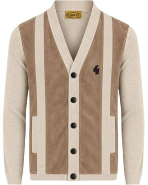 Gabicci Hurst Long Sleeve Knit Cardigan - Brown