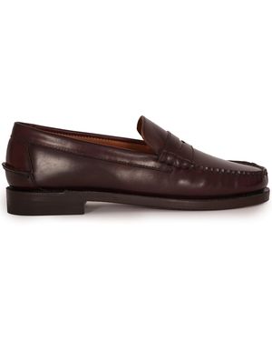 Sebago X Stuarts Dan Cordovan Penny Loafer - Brown