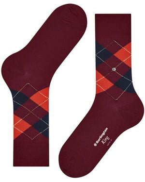 Burlington King Socks - Red