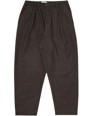 Universal Works Pleated Track Pant Recycled It Tweed - Grey
