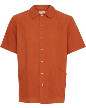 Solid Denmark Allan Pocket Shirt - Orange