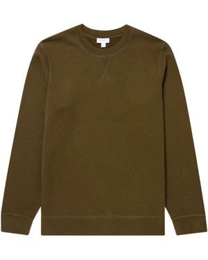 Sunspel Loopback Sweatshirt - Green
