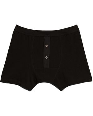 Merz B. Schwanen Button Boxers - Black