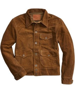 Mens Brown Suede Jackets