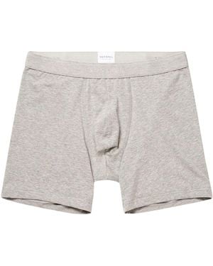 Sunspel Stretch Cotton Boxer Briefs - White