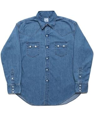 Orslow Denim Western Shirt - Blue