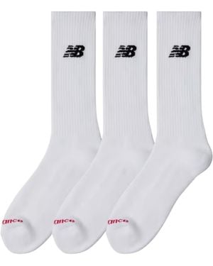 New Balance Everyday Crew Socks 3 Pack - White