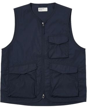 Universal Works Parachute Liner Gilet - Blue