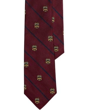 Polo Ralph Lauren Striped Silk Repp Club Tie - Purple