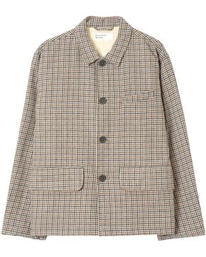Universal Works Lester Dogtooth Franck Jacket - Brown