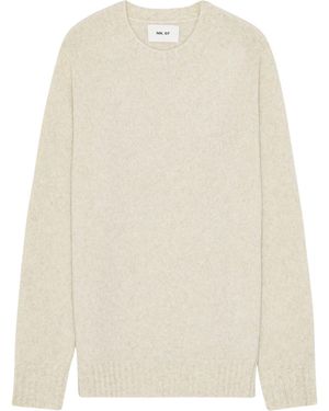 NN07 Lee Merino Wool Jumper - White