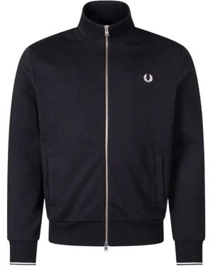 Fred Perry Zip Through Sweatshirt - Blue