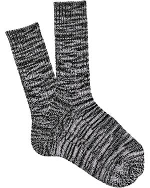 Anonymous Ism 5 Colour Mix Crew Sock - Black