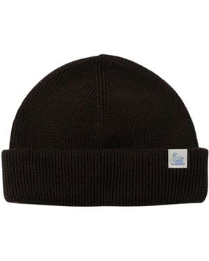 Merz B. Schwanen Merino Wool Watch Cap - Black