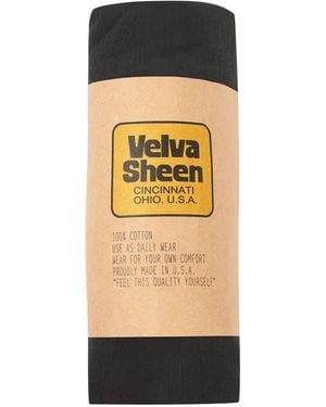 Velva Sheen Rolled Short Sleeve Crew Neck T-Shirt - Black