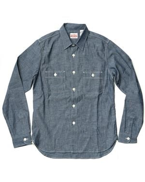 Big John Denim Pullover Shirt - Blue