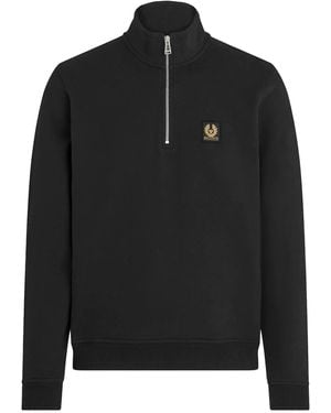 Belstaff Quarter Zip Sweatshirt - Black