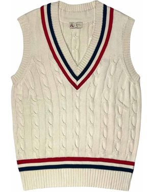 real hoxton Nrw Cricket Vest - White