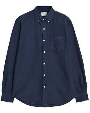 COLORFUL STANDARD Organic Button Down Shirt - Blue