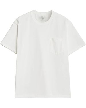 Orslow Crew Neck Pocket T-Shirt - White