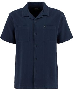 Barbour Wayback Waffle Shirt - Blue
