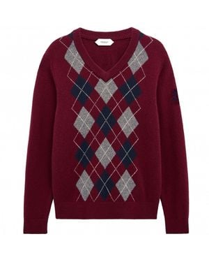 Pringle of Scotland Argyle Jumper - Red