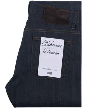 Naked & Famous Super Guy Cashmere Blend Stretch Denim - Blue