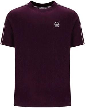 Sergio Tacchini Santis Raised Logo T-Shirt - Purple
