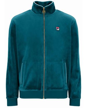 Fila Irving Velour Track Jacket - Green