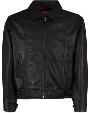 real hoxton Leather Gab Jacket - Black