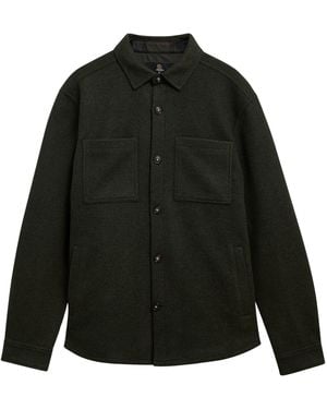 Barbour Marltown Tailored Wool Blend Overshirt - Black