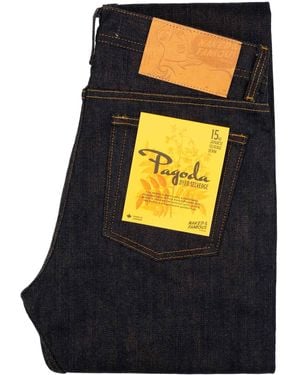 Naked & Famous Naked And Famous Weird Guy Pagoda Dyed Selvedge - Black