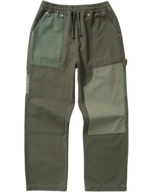 Service Works Patchwork Utility Chef Trousers - Green